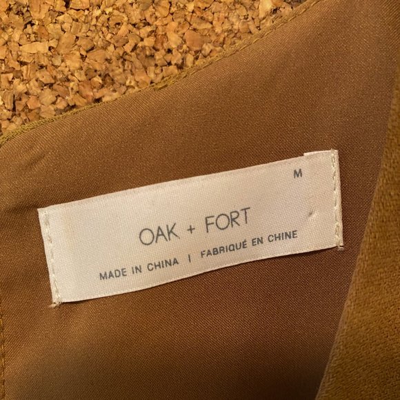 OAK + FORT Mustard Tie-Dye Blouse - Picture 3 of 4